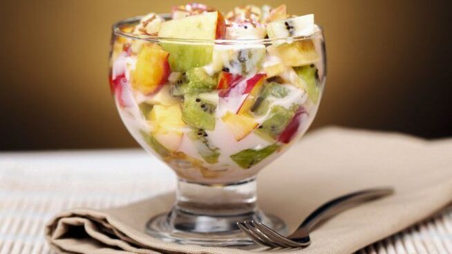 vaisių salotos pagal dietą